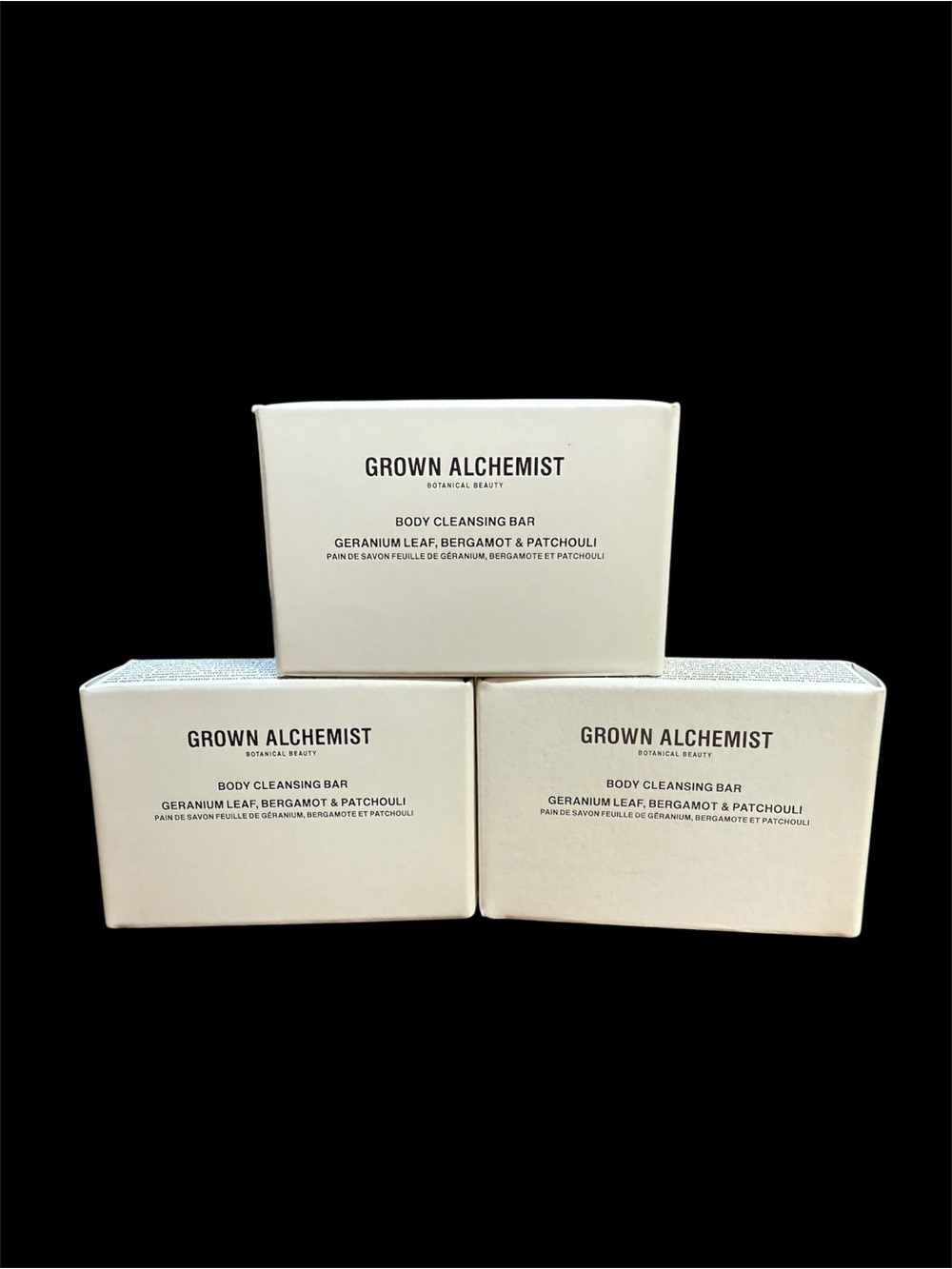 Grown Alchemist Cleansing Bar Trio — Off-White Minimal Packaging